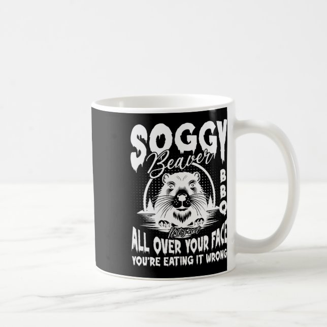 Mug Journée de grillades avec castor - Collection de b (Droite)
