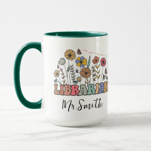 Mug Journée de la bibliothécaire personnalisée   Nom p