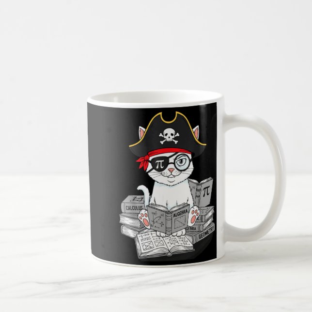 Mug Journée de Pi Mathématiques Chat Nerd Mathématique (Droite)