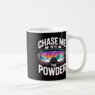 Mug Journée de poudreuse pour hommes et femmes. Ski dr