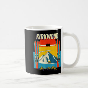 Mug Journée de ski à Kirkwood californie - style rétro
