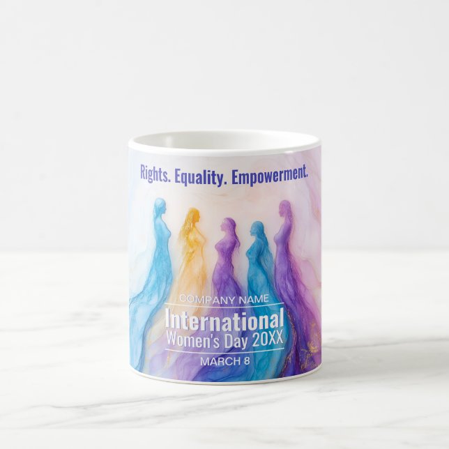 Mug Journée des femmes de l'aquarelle Abstraite (Centre)