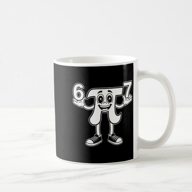 Mug Journée drôle 3.14 symbole 67 mème blague mathémat (Droite)