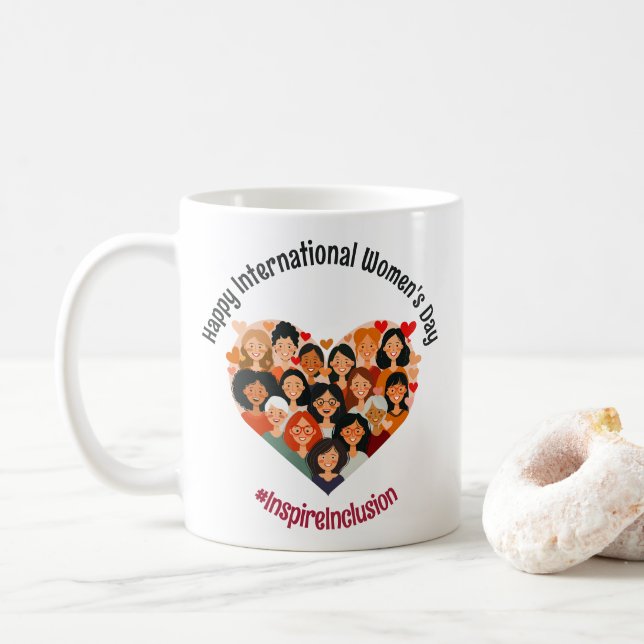 Mug Journée internationale de la femme | IWD 8 mars |  (Avec donut)