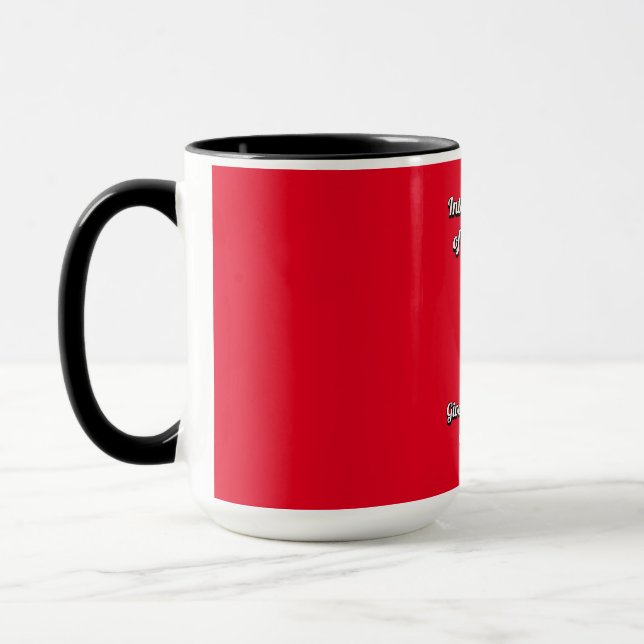 Mug Journée internationale de la Fille. Amusez-vous (Gauche)