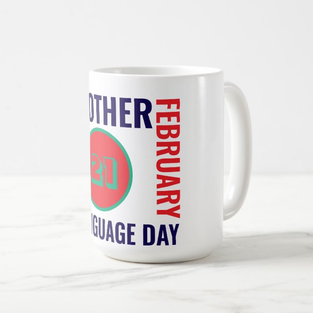 Mug Journée internationale de la langue maternelle (Devant droit)