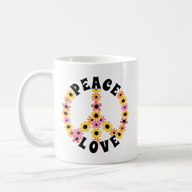Mug Journée internationale de la paix Fleur d'amour (Gauche)