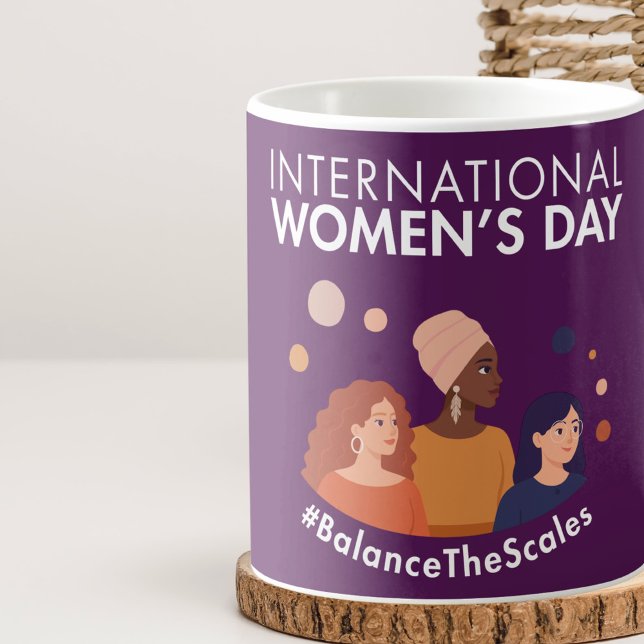 Mug Journée internationale des femmes 2026 Équilibrer  (Créateur téléchargé)