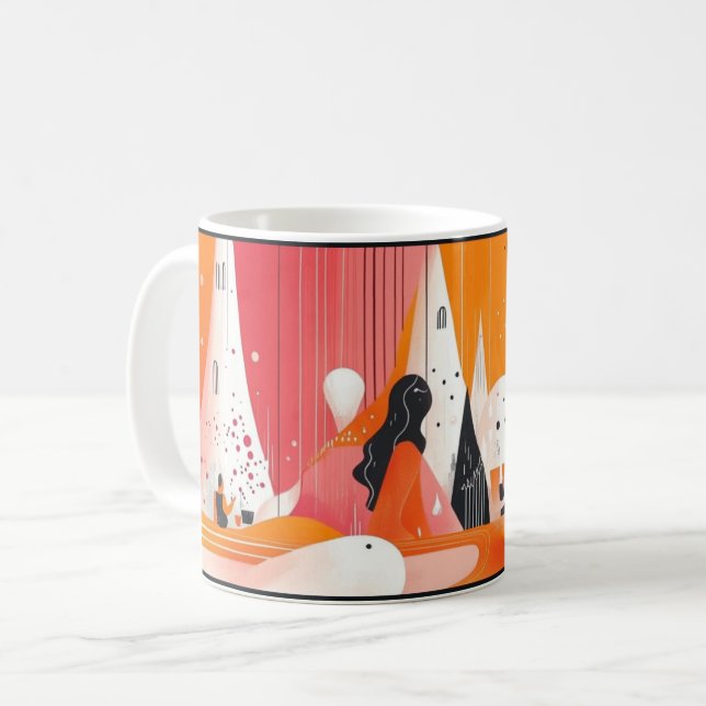 Mug Journée internationale des femmes, combinant des é (Devant gauche)