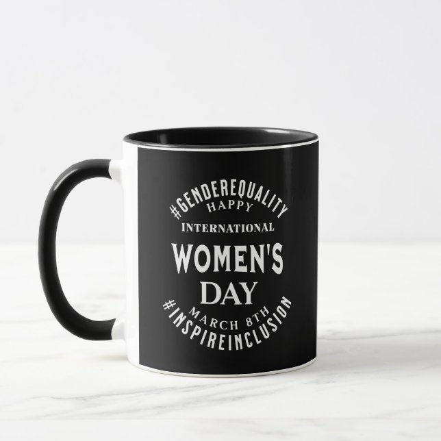 Mug Journée internationale des femmes | Égalité du 8 m (Gauche)
