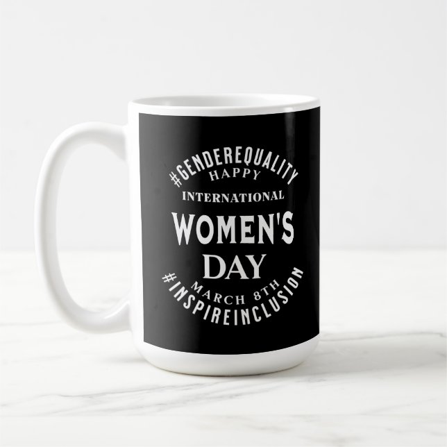 Mug Journée internationale des femmes | Égalité du 8 m (Gauche)