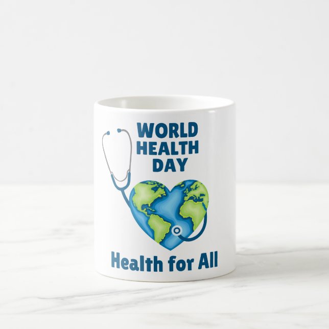 Mug Journée mondiale de la santé Santé pour tous (Centre)