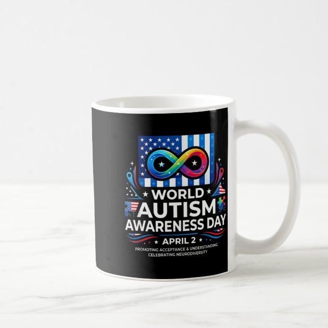Mug Journée mondiale de sensibilisation à l'autisme ru (Droite)