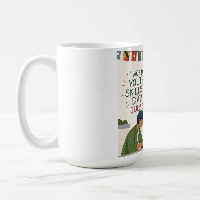 Mug Journée mondiale des compétences des jeunes – Donn (Gauche)