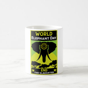 Mug Journée mondiale des éléphants vendredi 12 août T-