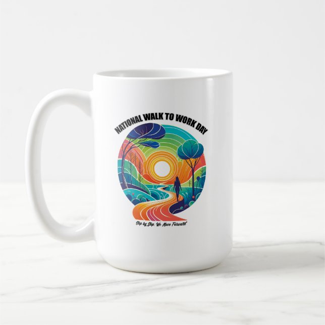 Mug Journée nationale de la marche au travail (Gauche)