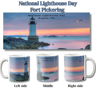 Mug Journée nationale des phares Fort Pickering Scene