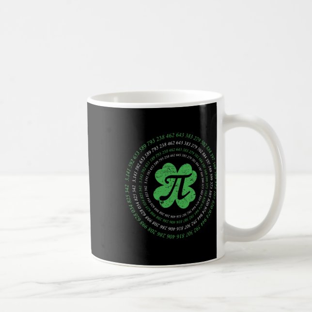 Mug Journée Pi Cool Trèfle Saint Patrick Math Geek (Droite)