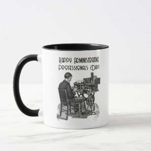 Mug Journée professionnelle administrative Dactylograp