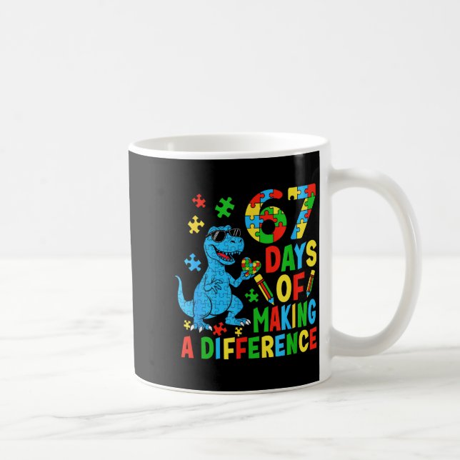 Mug Journées de différence Dinosaur Autism Enseignant (Droite)