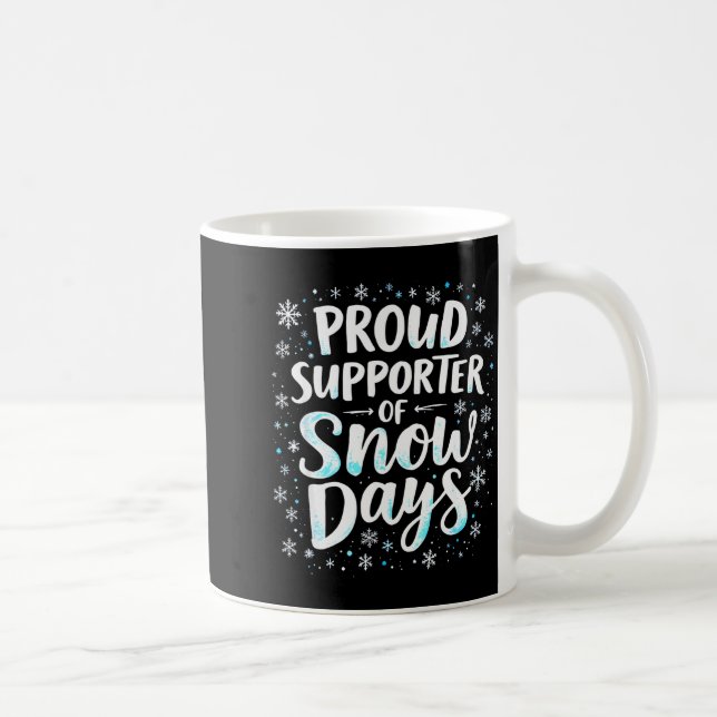 Mug Journées enneigées amusantes Partisan Enseignant É (Droite)