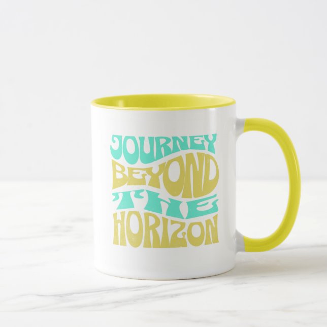 Mug Journey Beyond the Horizon – Inspirational Travel  (Droite)