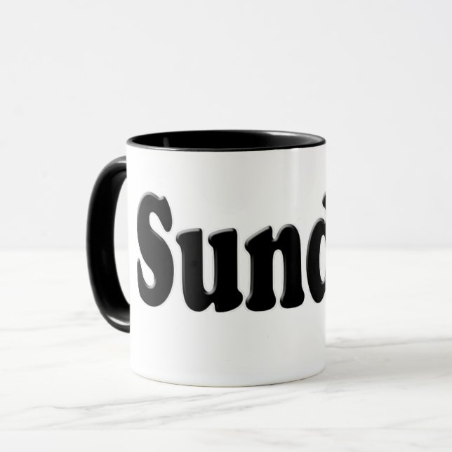 Mug Jours de la semaine - Dimanche (Devant gauche)