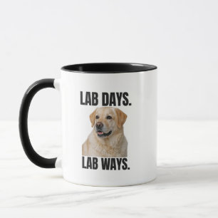 Mug Jours de labo, façons de labo – Café Labrador jaun