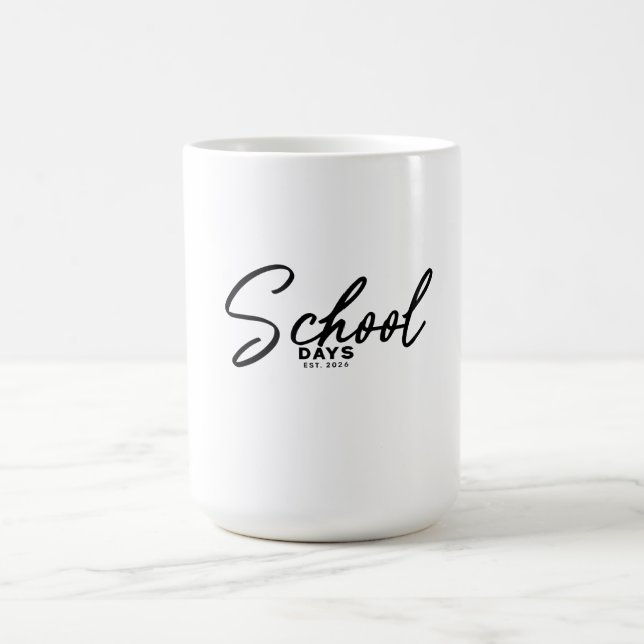 Mug Jours d'école Conception de rentrée scolaire (Centre)