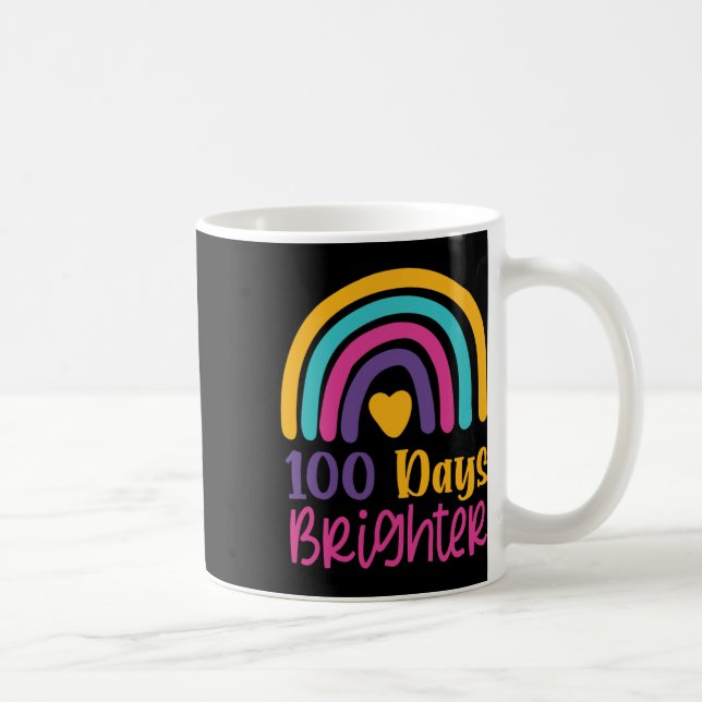 Mug Jours Enseignants Plus Brighter Filles 100 Jours D (Droite)