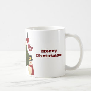 Mug Jours fériés de Noël Arbre Snowman Stars Oiseau