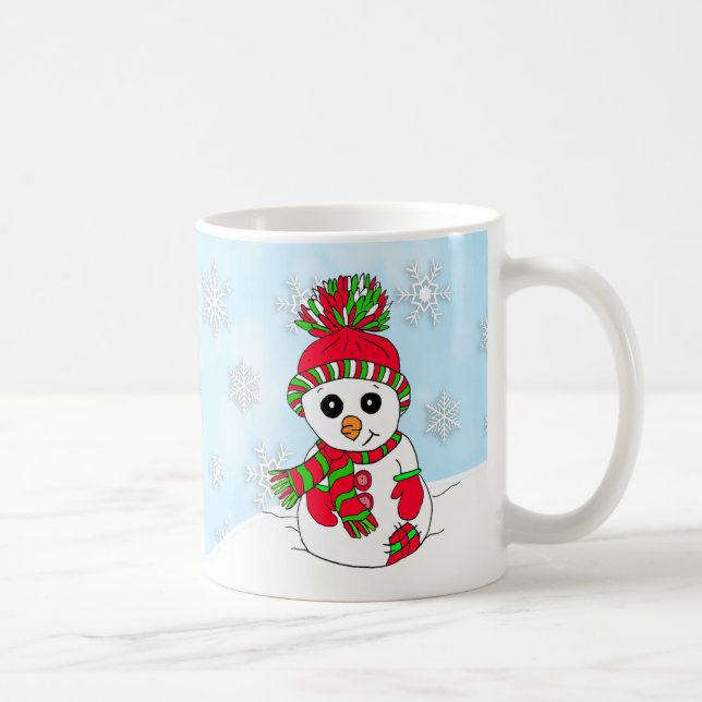 Mug Jours fériés de Noël de bonhomme de neige (Droite)