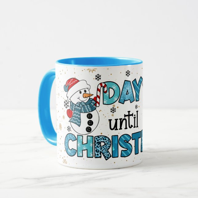 Mug Jours jusqu'à la Personnaliser de Noël (Devant gauche)
