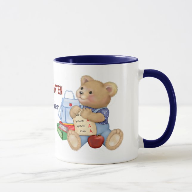 Mug Jours scolaires Teddy - Enseignant de jardin d'enf (Droite)