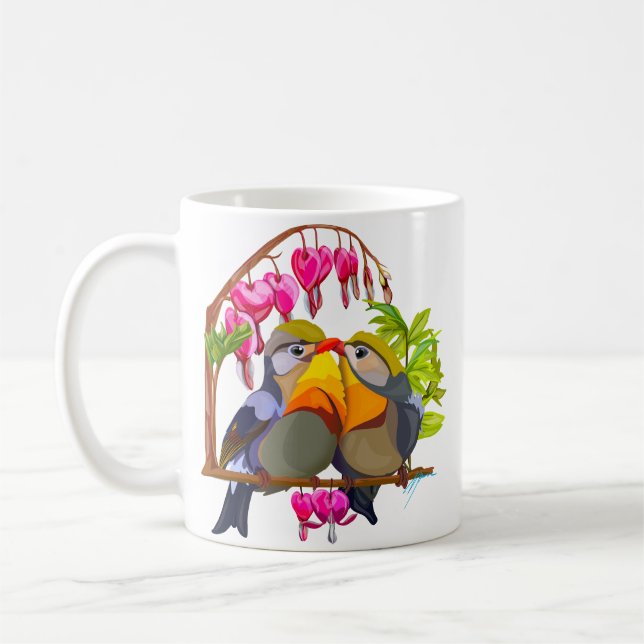 Mug Jovely Pekin Robin Bird Pair (Gauche)