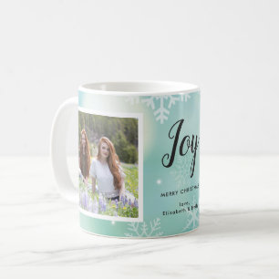 Mug Joy 2 Photo Turquoise et Fête de Noël de Flambeau 