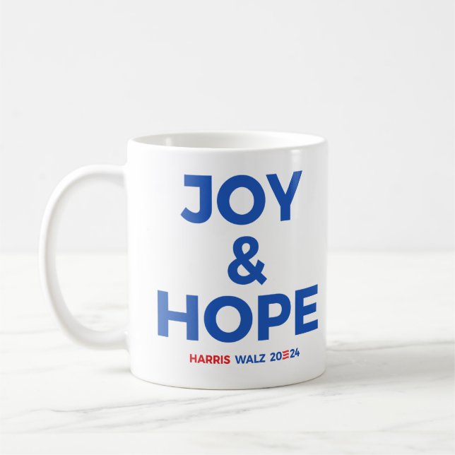 Mug Joy and Hope - Harris Walz 2024 (Gauche)