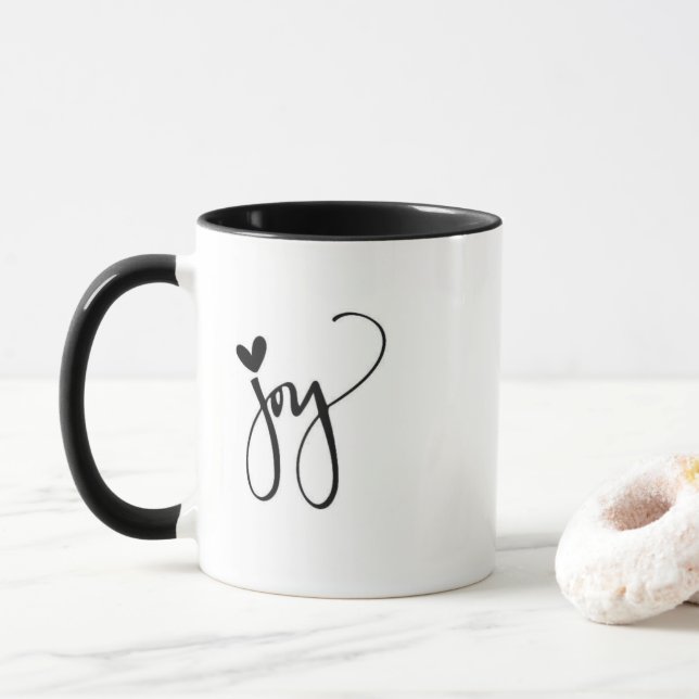 MUG **JOY JOY JOY JOY** NOËL AMUSANT (Avec donut)