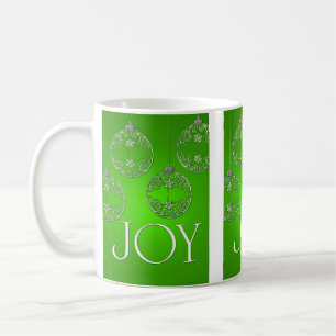 Mug Joy Ornaments sur vert émeraude élégant