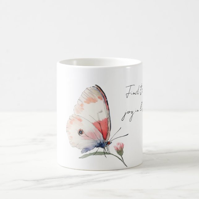 Mug Joy Pink Butterfly (Centre)