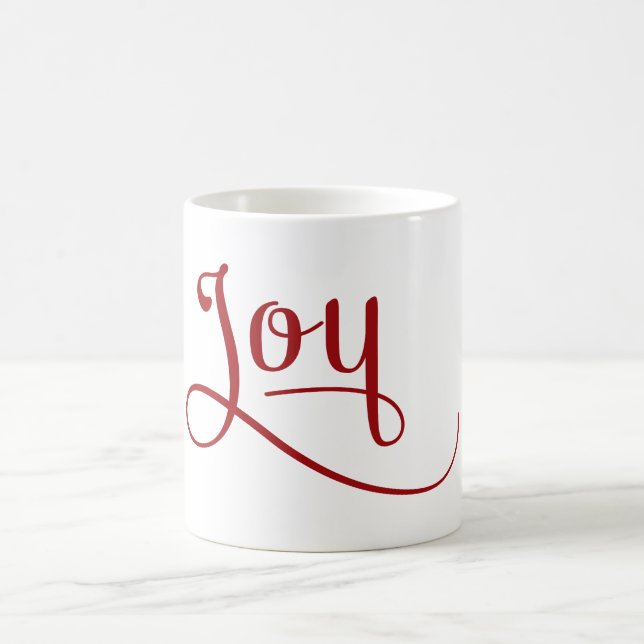 Mug Joy Script Red (Centre)