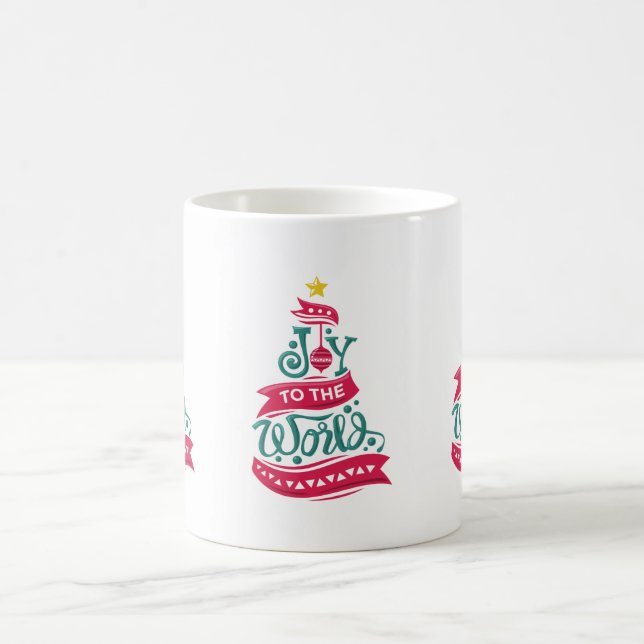 Mug Joy to the World Christmas Citation Typographie (Centre)