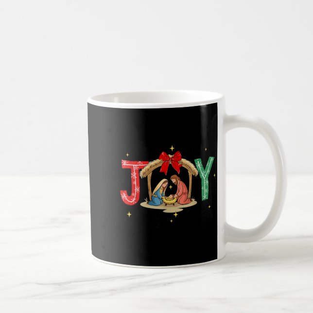 Mug Joy To The World Jesus Christian Nativity Scence C (Droite)