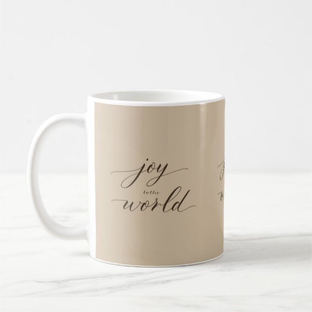 Mug Joy to the World Minimal Script de Noël (Gauche)