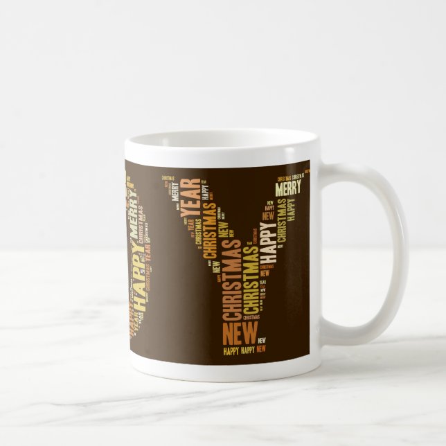 Mug JOY Wordcloud Noël (Droite)