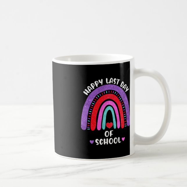 Mug Joyeuse Dernière Journée D'École Coeurs Arc En Cie (Droite)