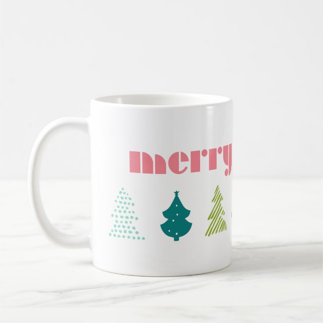 Mug Joyeuse et brillante Musique d'arbre de Noël (Gauche)