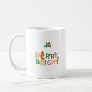 Mug Joyeuse et brillante typographie rétro colorée 2