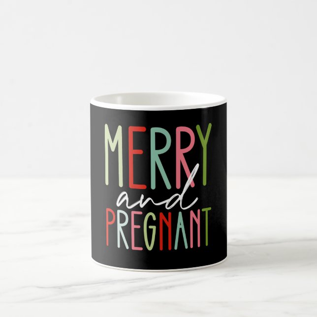 Mug Joyeuse et enceinte Noël Maman Grossesse (Centre)