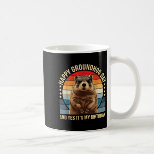 Mug Joyeuse fête de la marmotte et oui c'est mon anniv